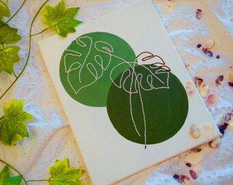 Embroidered canvas, handmade embroidery, embroidery wall art, custom embroidered canvas, needlework art, unique wall art, handmade gifts