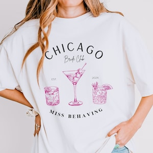 Chicago Bachelorette Shirts, Miss Behaving Bachelorette Shirt, Chicago Theme Bachelorette, Comfort Colors, Chicago Bach Bash, Bridal Party