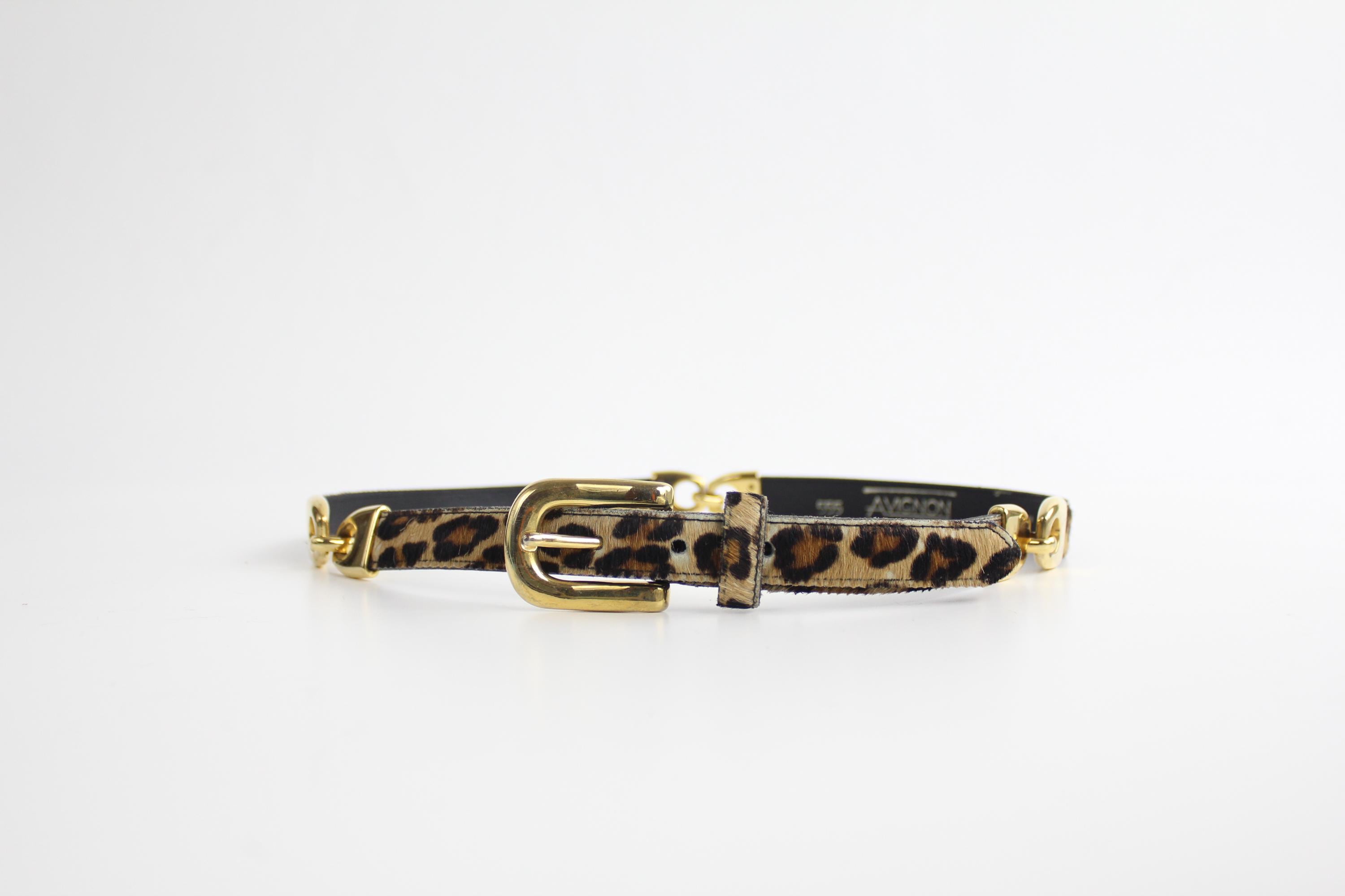 Skinny Leopard Print Belt with Logo Buckle, Adjustable Fit, Sizes S-XL Leopard Skinny Belts for Women for sale | eBay main image 2