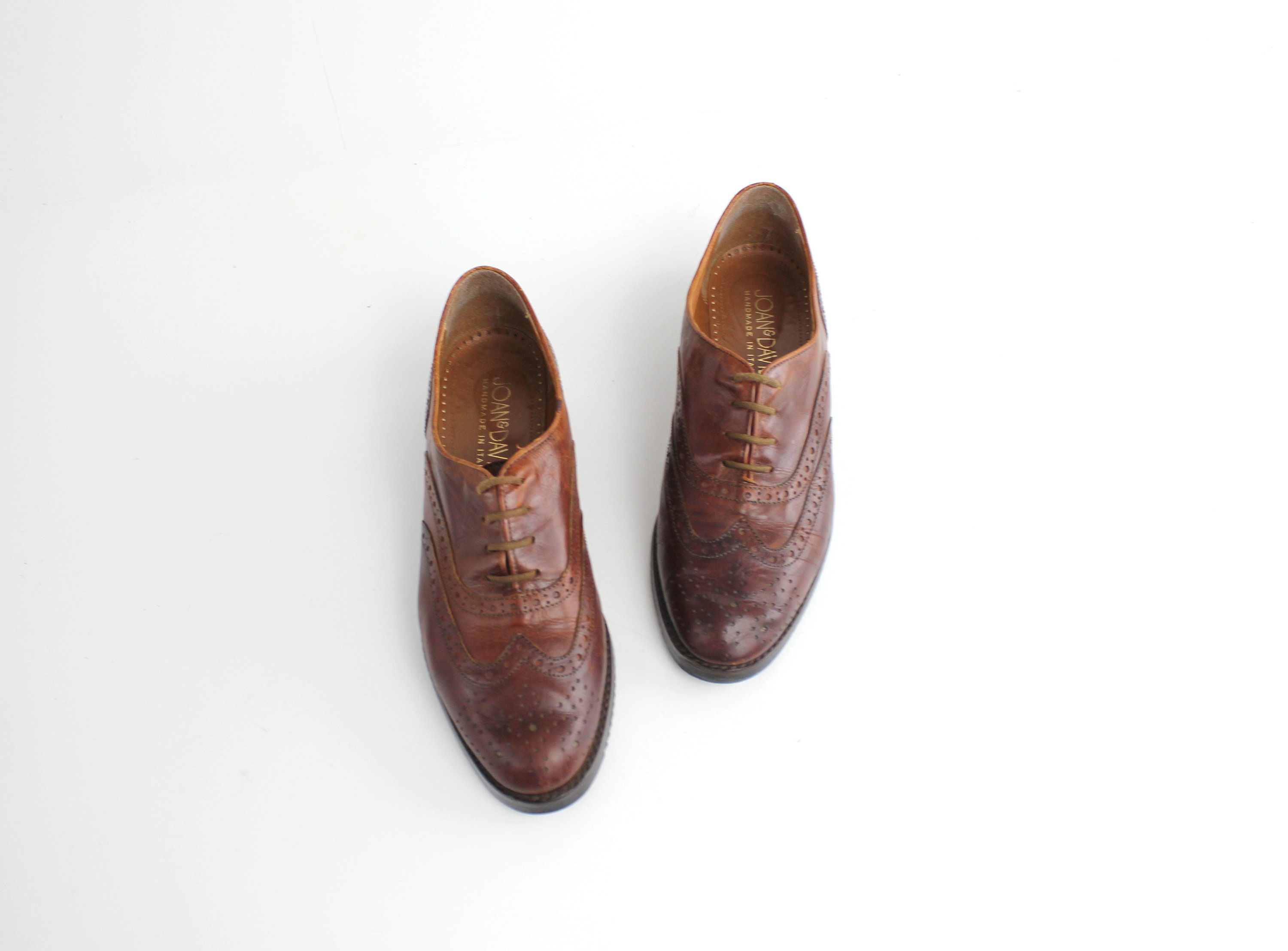 サイズ 9 ～ 9.5 ヴィンテージ ジョーン & デビッド レザー