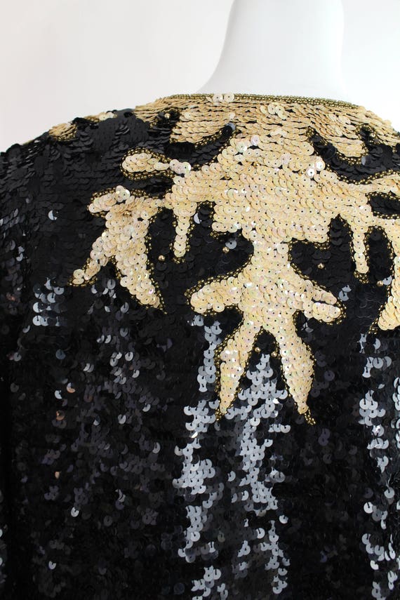 Vintage Sequin and Silk Jacket | Sequin and Silk … - image 10