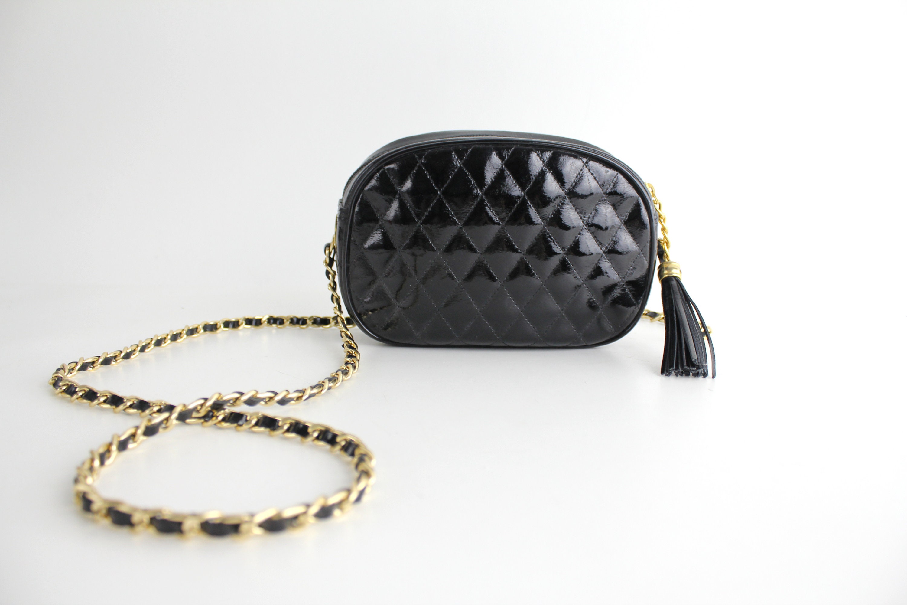 Gold Chain Quilted Purse 