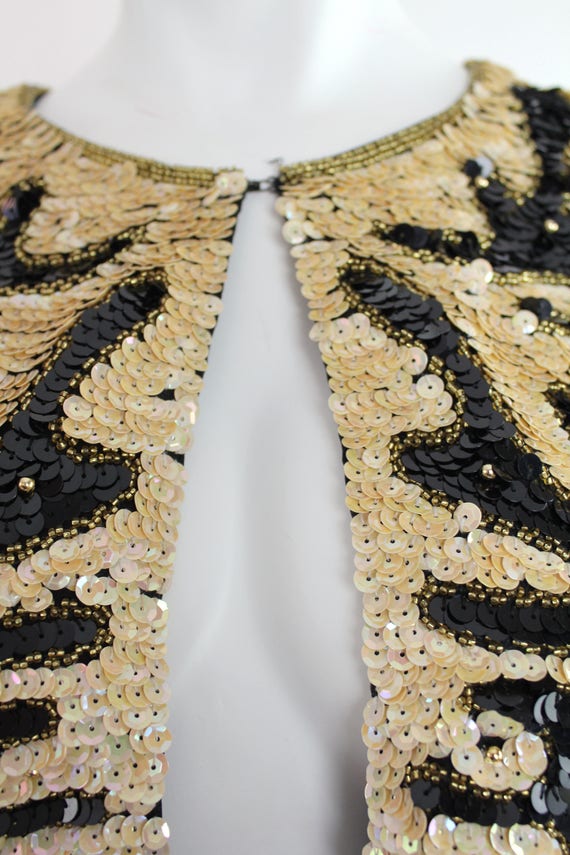 Vintage Sequin and Silk Jacket | Sequin and Silk … - image 3