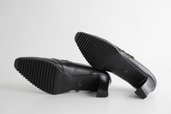 Black leather shooties deals