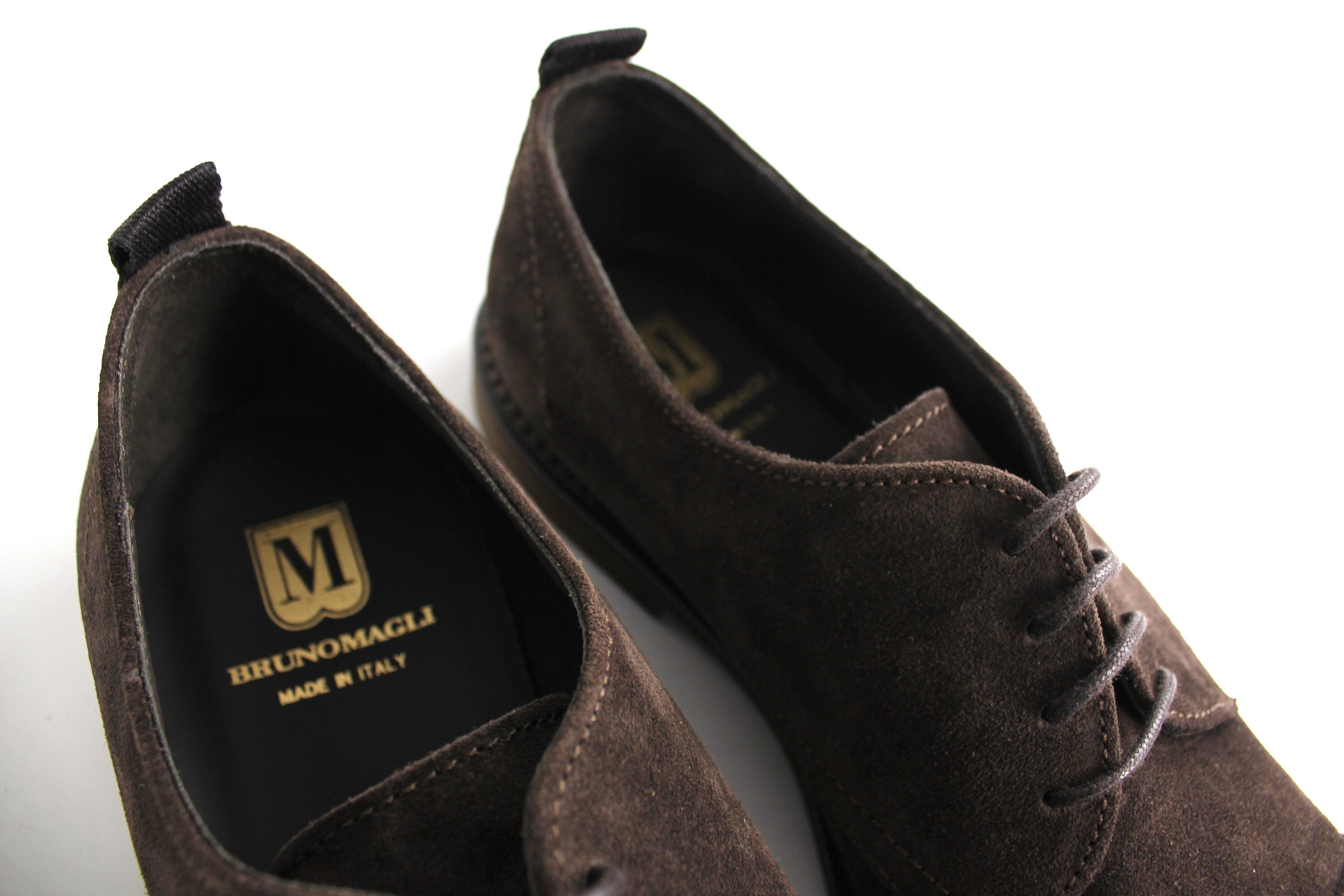 Sz 9.5 Mens Bruno Magli Dark Brown Nubuck Leather Shoes  display picture 2