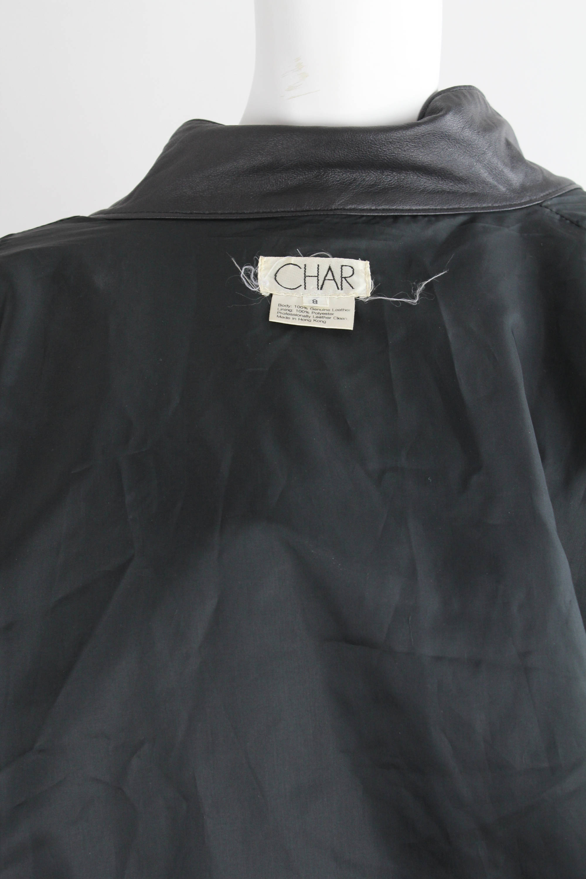 Vintage Avant Garde Leather Jacket Oversized Kimono Sleeve Etsy