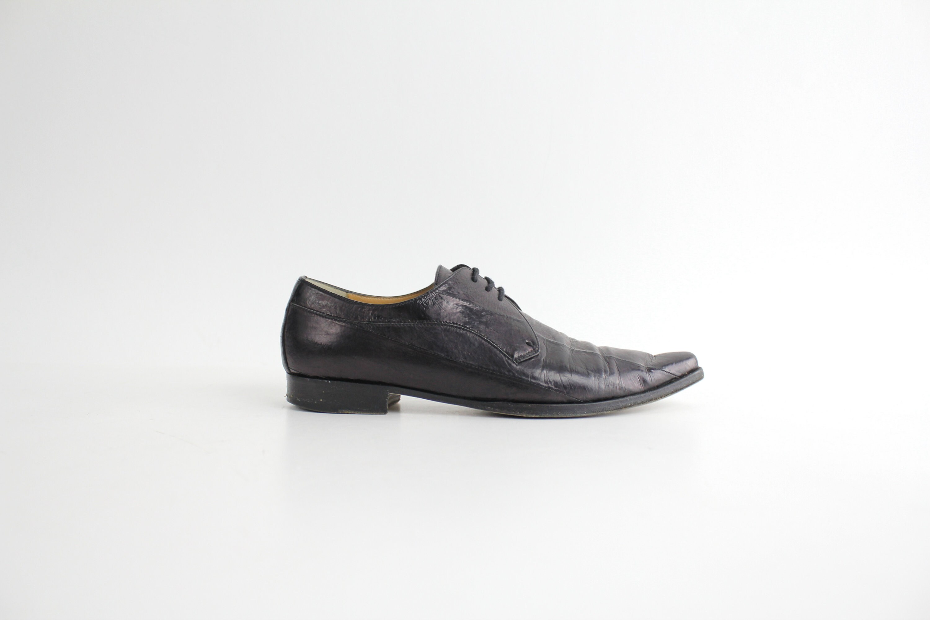1990s Dolce and Gabbana Leather Shoes | Vintage Pointed Toe