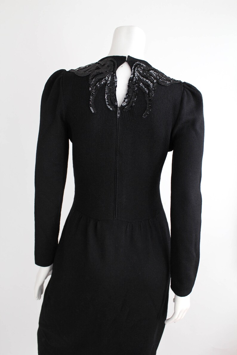 Vintage St John Knit Dress Santana Knit Dress Black Etsy