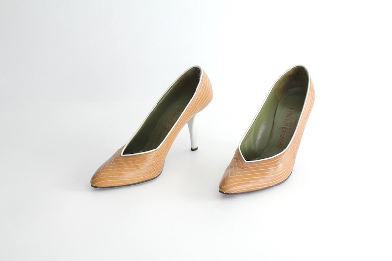 Escarpins Charles Jourdan – Talons Cuir Bordeaux – Pointure 36.5 – Occasion Très Bon état