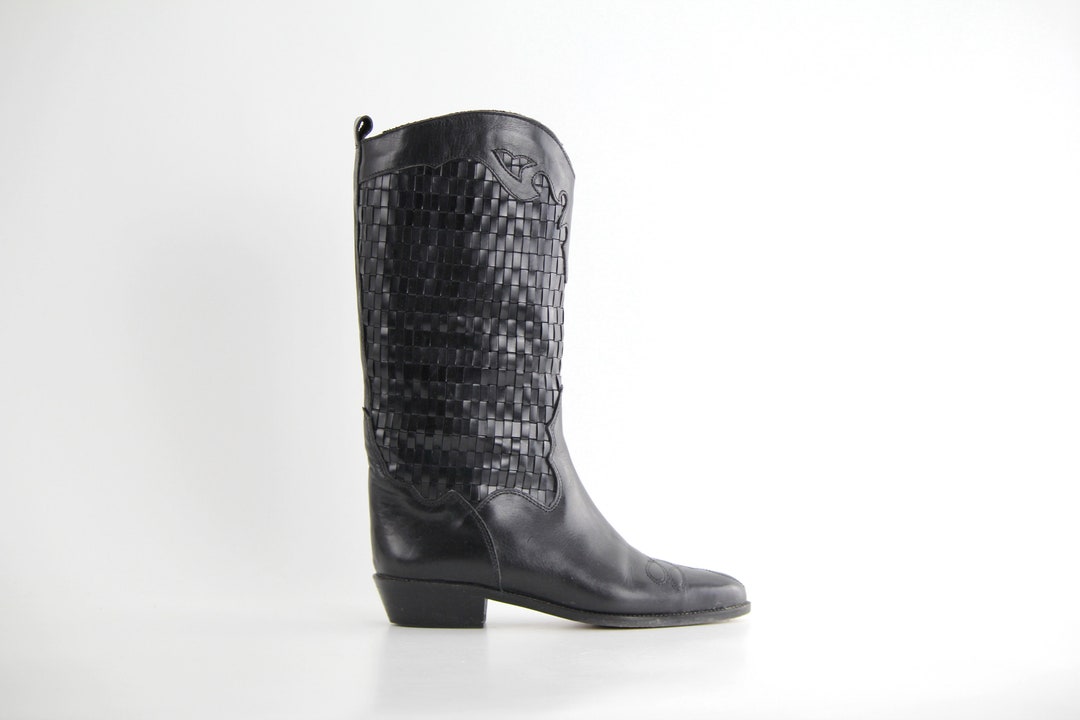 Bottes Vintage Joan & David En Cuir Marron – Taille 6 US – Cuir Foncé – Neuf Sans Emballage