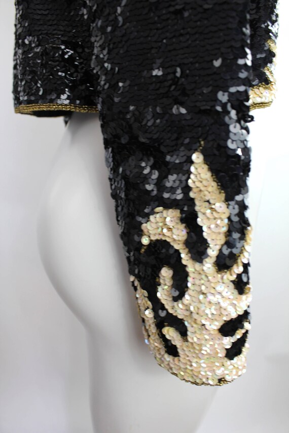 Vintage Sequin and Silk Jacket | Sequin and Silk … - image 7