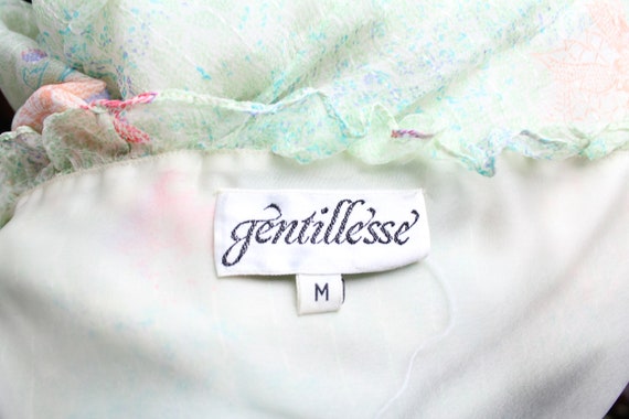 Vintage 1970s Silk Chiffon Dress | Gentillesse Fl… - image 10