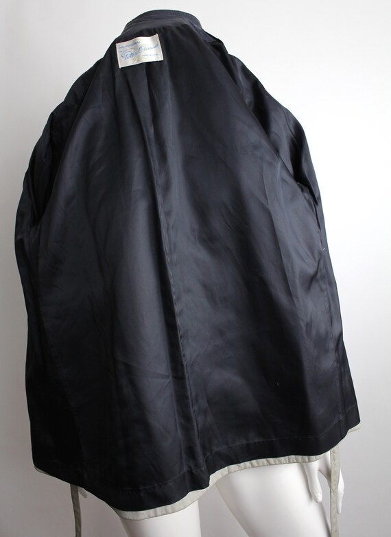 Vintage Gray Leather Jacket | 1960s Belted Leathe… - image 10