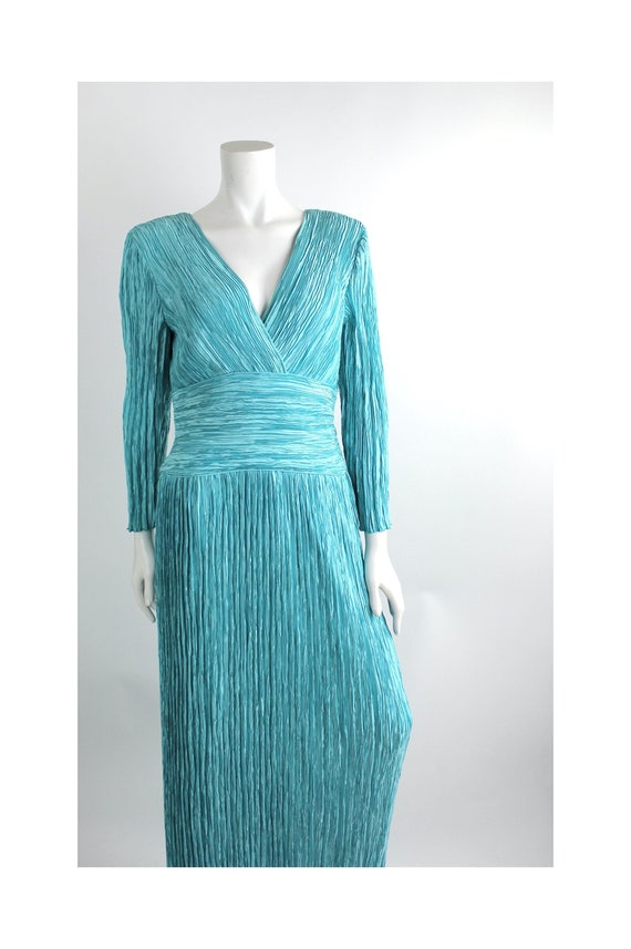 Mary McFadden Couture Fortuny Pleat Evening Gown |