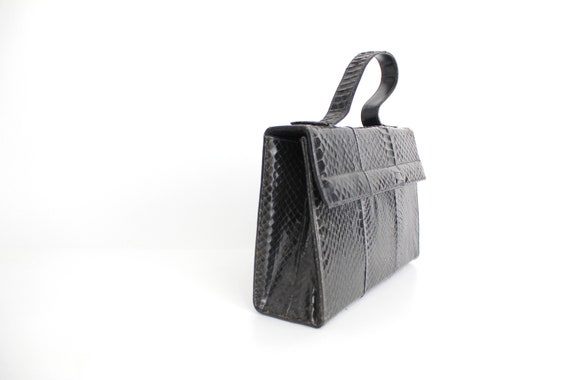 Sac à Main & Porte-Monnaie Ancien En Peau De Serpent - Occasion Vintage - Fabriqué En France
