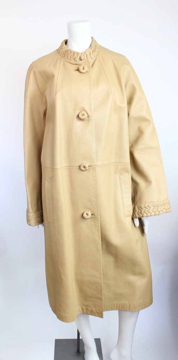 Vintage 1960s Ledaspain by Gropper Leather Coat | 