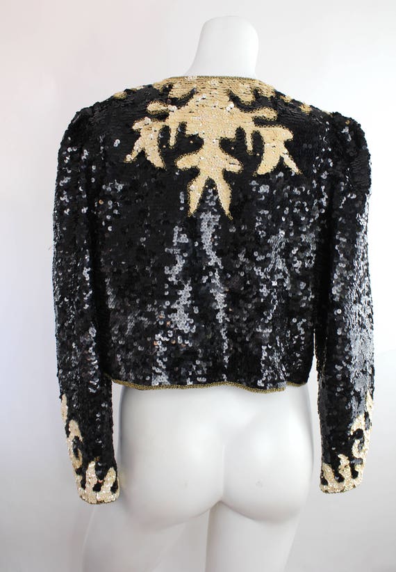 Vintage Sequin and Silk Jacket | Sequin and Silk … - image 9