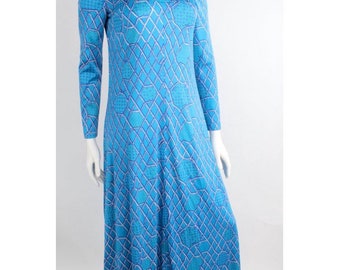 1970s Jean Louis Scherrer Boutique Maxi Gown | Vintage Collectible Maxi Dress | Made in France | XXS