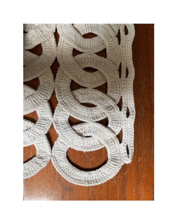 Vintage Looped Cotton Knit Top | Crochet Knit Shor