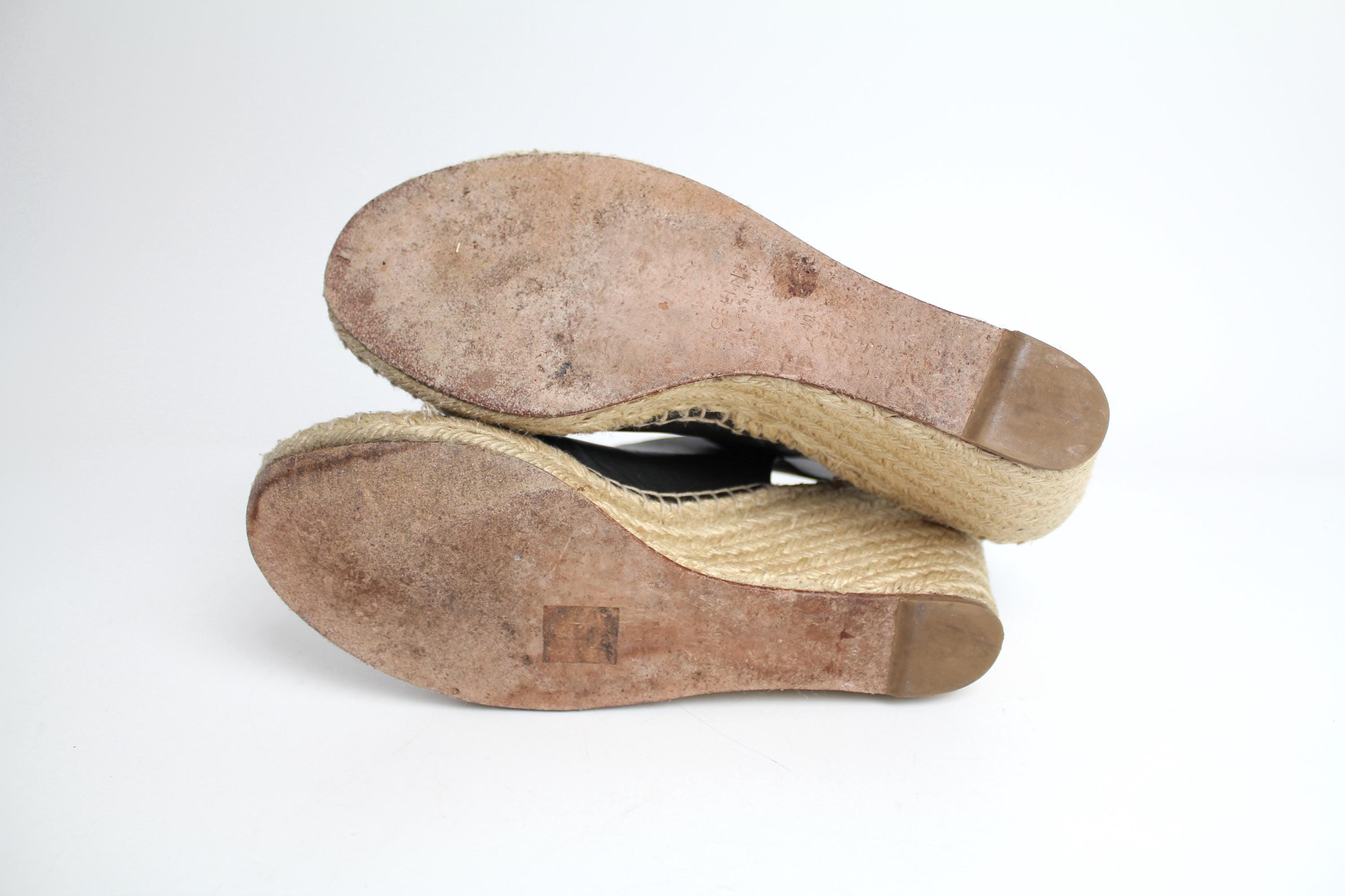 Sz 9.5 Céline Phoebe Philo Espadrille Platform Shoes | Minimal