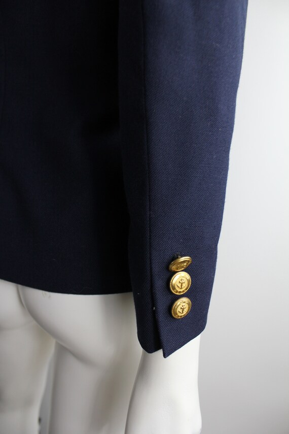 Vintage 1980s Nautical Jacket | Preppy Wool Blend… - image 7