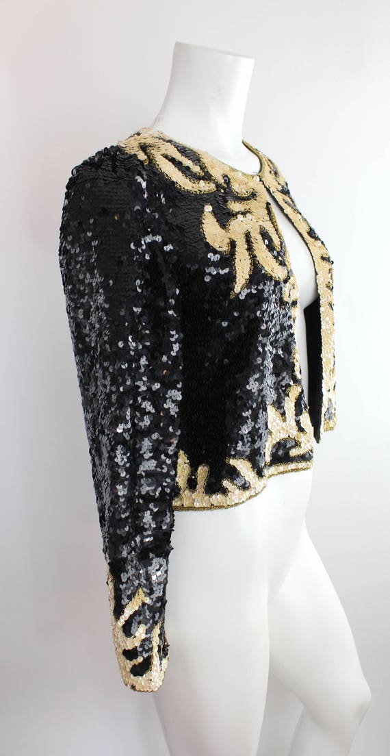 Vintage Sequin and Silk Jacket | Sequin and Silk … - image 6