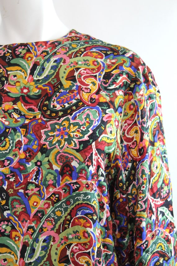 NWT Vintage Silk Blouse | Floral Print Silk Top |… - image 2