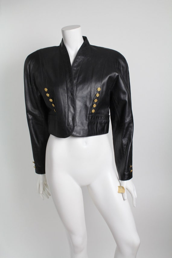 NWT Mint Condition Vintage Black Leather Jacket | 