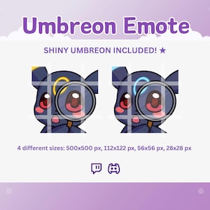 SUS UMBREON Emote - Niedliche Emotes, Eeveesolution, Lustige Emotes, Twitch und Discord Emotes, Lustige Emotes