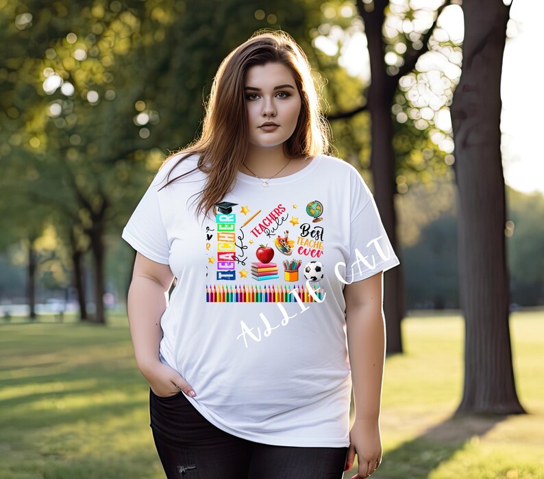 Trendy & Chic Teacher Rules Png, Teacher Png Sublimation, Teacher Png