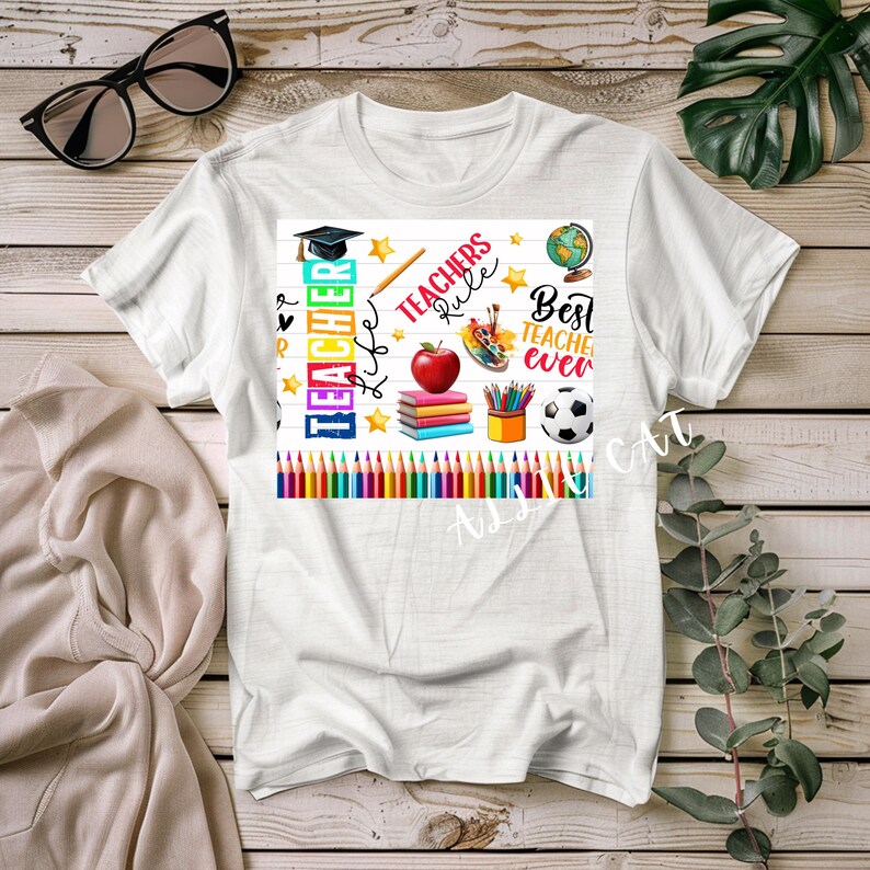 Trendy & Chic Teacher Rules Png, Teacher Png Sublimation, Teacher Png
