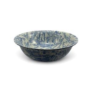 Rare Vintage Burgess & Leigh Burleigh Ware &quot;Bathroom Nostalgia&quot; Bowl