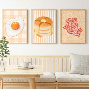 Retro Breakfast Prints: Vintage Kitchen Food Art (Digital Download)