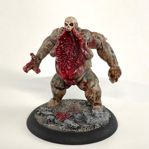 Hand Painted Zombie Ogre Miniature: Undead Giant for D&D, Pathfinder RPG