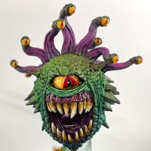 DnD Beholder Miniature | Painted Mini | Customizable Commission Option | Underdark Scenic Base | D&D Dungeons and Dragons | Pathfinder