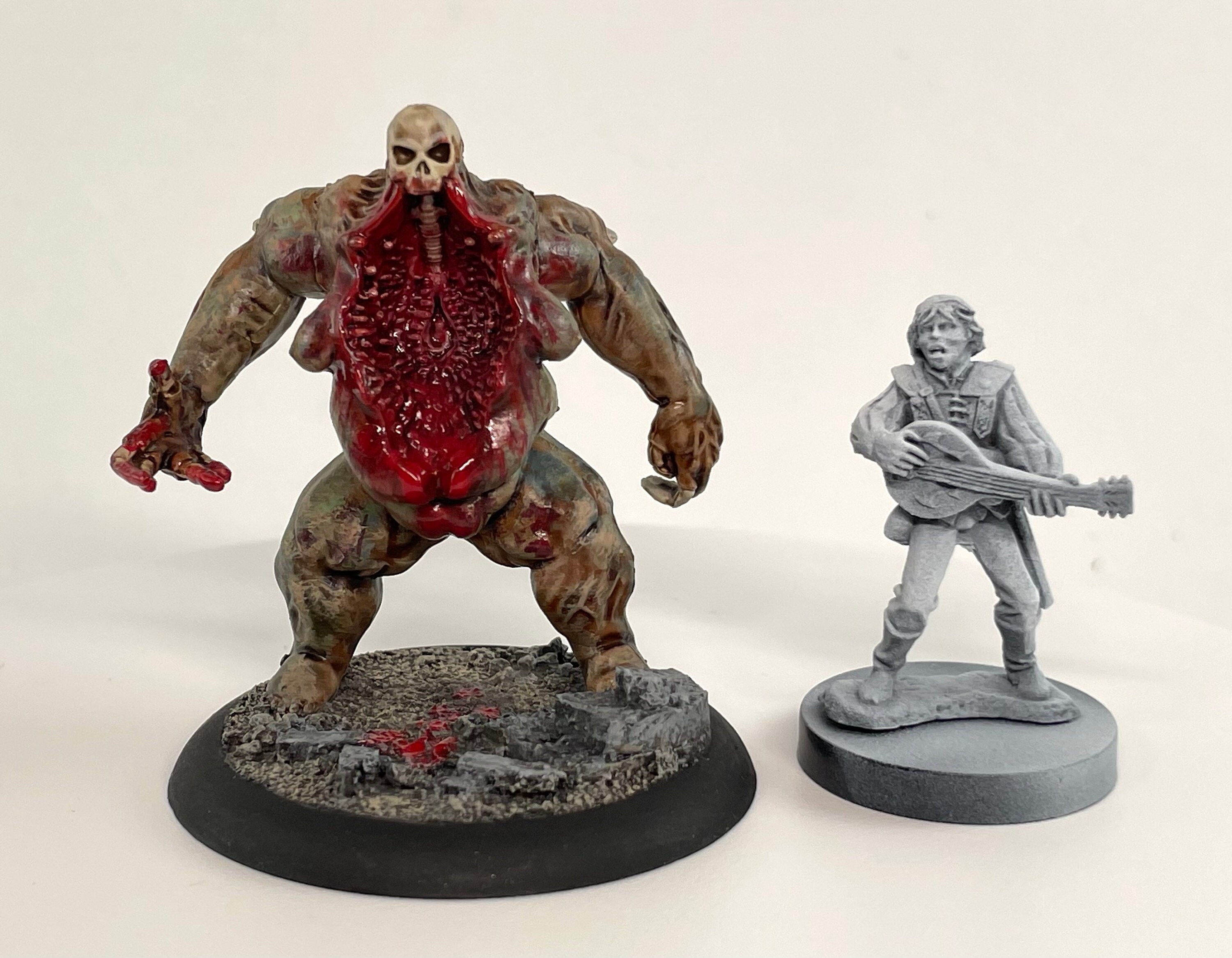 8 Painted Fantasy Skeleton Mini Figures- All Unique Designs- 1" Hex-Sized Compatible With DND Dungeons And Dragons & Pathfinder And All RPG Tabletop