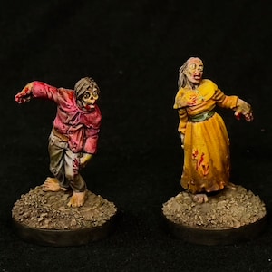 Zombie DnD Miniature Bundle | Painted Undead D&D Monster Mini | Dungeons and Dragons | Pathfinder | Tabletop rpg mini figs