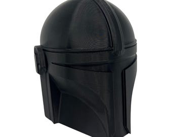 Mandalorian Helmet - Piggy Bank | Star Wars Piggy Bank | Star Wars Coin Holder | Gift for Fans
