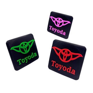 Toyoda Tow Hitch Cover | 2 inch Hitch Plug | Compatible With Toyota 4Runner , Tacoma, TRD, Rav4