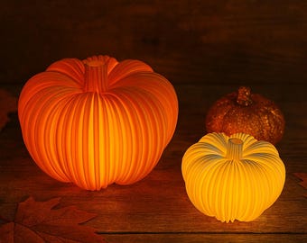 Pumpkin Decoration | Halloween | Thanksgiving | Tea Light Compatible