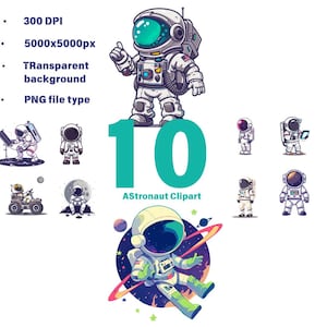Astronauta espacial Clipart, Espacio PNG - Astronautas de dibujos animados - espacio exterior png - 10 Astronauta PNG - uso comercial