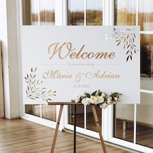 Cartello natalizio biologico, cartello di benvenuto in legno per matrimonio, striscione personalizzato con cavalletto, cartello rustico personalizzato per feste