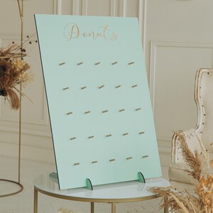Decoraciones de pared con forma de donut para recepción de bodas, decoración de donuts para cumpleaños, tablero de madera personalizado para donuts, barra de donuts para despedida de soltera, decoración para baby shower