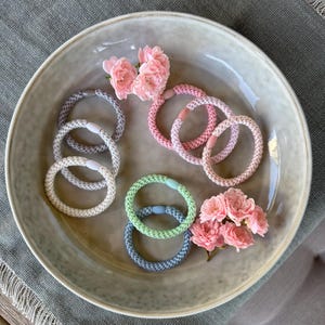 Colorful hair ties