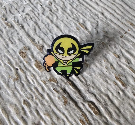 Kawaii iron Fist Chibi Marvel Phatmojo Enamel Pin