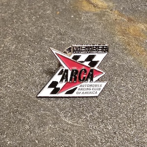 ARCA Lapel Pin Automobile Racing Club of America Member Pin Hat Pin ...