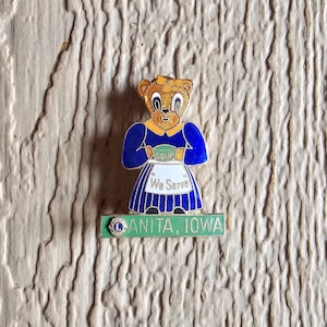 Rare Vintage Lions International Anita Iowa Pin Hat Pin Lapel Pin