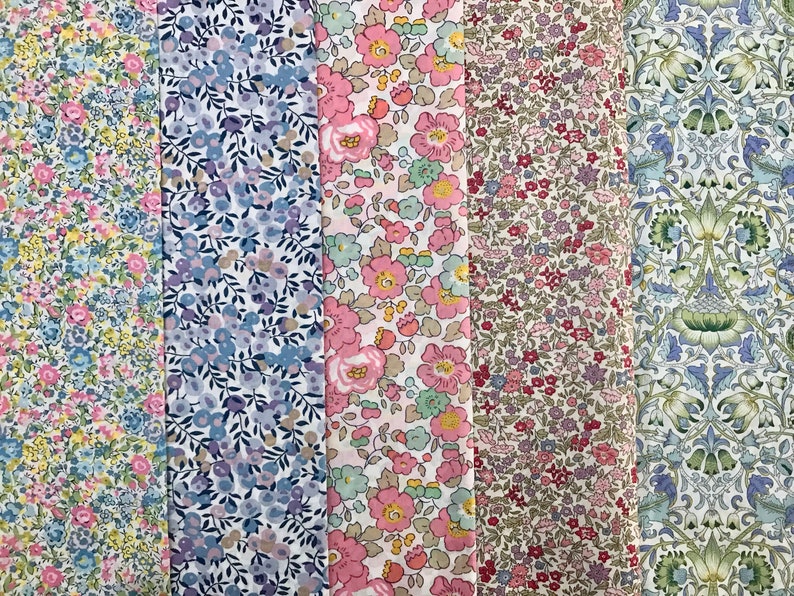 Liberty Tana Lawn selection of 12 x fat quarters ideal for patchwork and crafts choose your pieces!