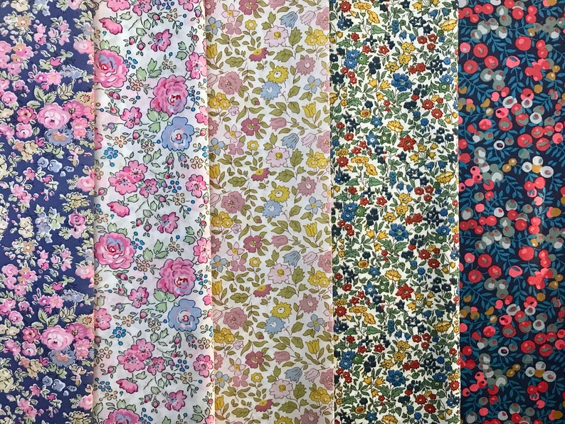 Liberty Tana Lawn selection of 12 x fat quarters ideal for patchwork and crafts choose your pieces!