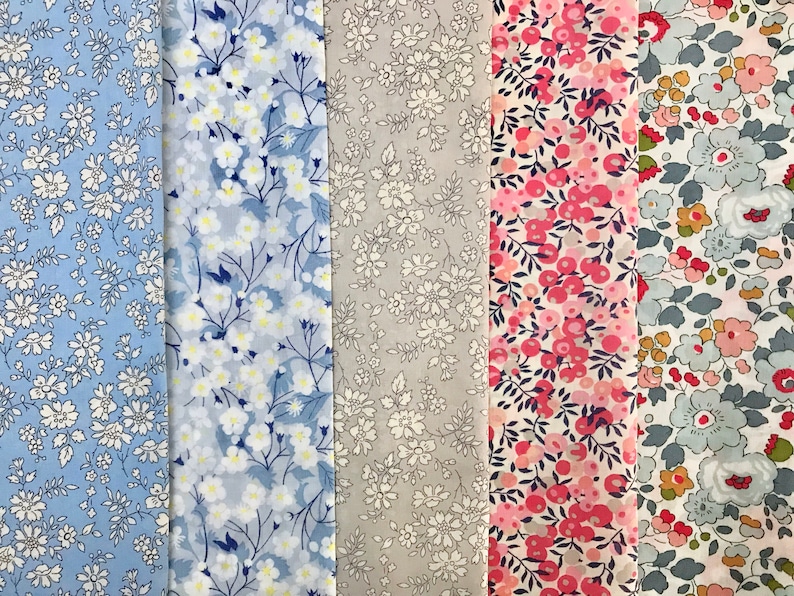 Liberty Tana Lawn selection of 12 x fat quarters ideal for patchwork and crafts choose your pieces!